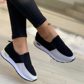 Sneakers  Slip on  Plataforma de Couro